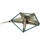 Vintage Mercury Glass Bead Star Christmas Ornament