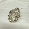Vintage Mercury Glass Bead Star Christmas Ornament