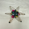 Vintage Mercury Glass Bead Star Christmas Ornament