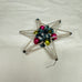 Vintage Mercury Glass Bead Star Christmas Ornament