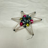 Vintage Mercury Glass Bead Star Christmas Ornament