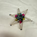 Vintage Mercury Glass Bead Star Christmas Ornament