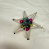 Vintage Mercury Glass Bead Star Christmas Ornament