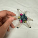 Vintage Mercury Glass Bead Star Christmas Ornament