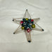 Vintage Mercury Glass Bead Star Christmas Ornament