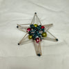 Vintage Mercury Glass Bead Star Christmas Ornament