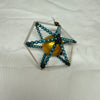 Vintage Mercury Glass Bead Star Christmas Ornament