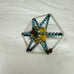 Vintage Mercury Glass Bead Star Christmas Ornament