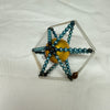 Vintage Mercury Glass Bead Star Christmas Ornament