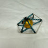 Vintage Mercury Glass Bead Star Christmas Ornament
