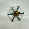 Vintage Mercury Glass Bead Star Christmas Ornament
