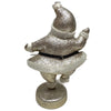Vintage Gold Glitter Santa Figurine