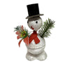 Vintage German Snowman Bobblehead Candy Container
