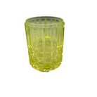 Antique Uranium/ Vaseline Glass Silver Plate Pickle Castor