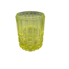 Antique Uranium/ Vaseline Glass Silver Plate Pickle Castor