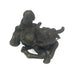 Antique Small Oriental Bronze Of A Man & Water Buffalo