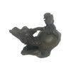 Antique Small Oriental Bronze Of A Man & Water Buffalo