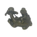 Antique Small Oriental Bronze Of A Man & Water Buffalo