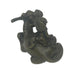 Antique Small Oriental Bronze Of A Man & Water Buffalo