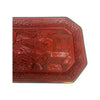 Vintage Cinnabar Carved Lacquer Tray