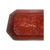 Vintage Cinnabar Carved Lacquer Tray