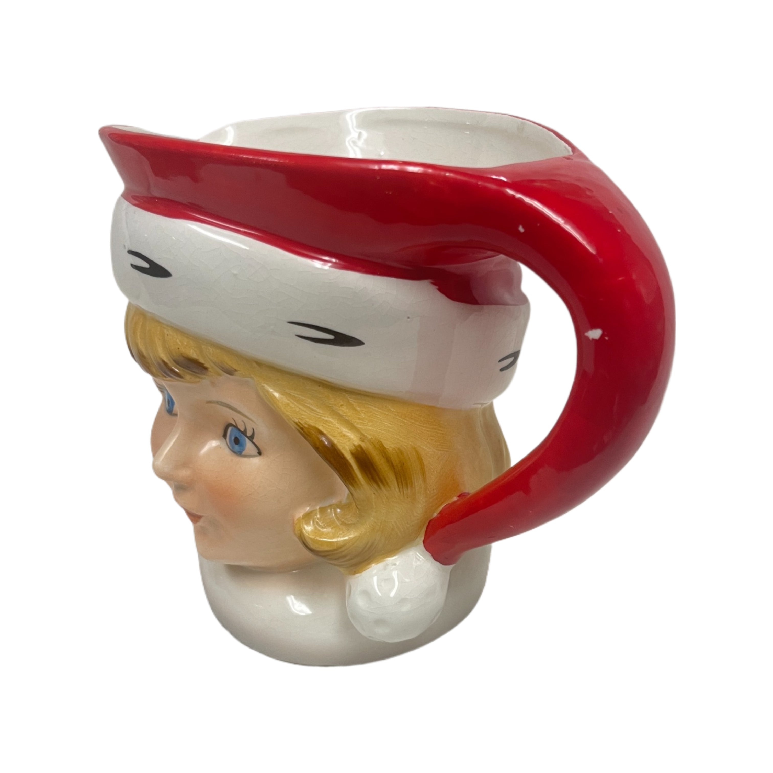 Vintage Inarco Christmas Lady Creamer 