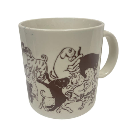 Vintage Taylor & NG 1979 Naughty Orgy Dog Mug