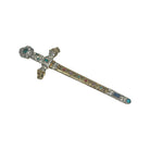 Vintage Signed Mazer Bros Sword Rhinestone Brooch