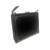 Vintage Scuola Del Cuoio Black Gold Embossed Hand Crafted Purse 