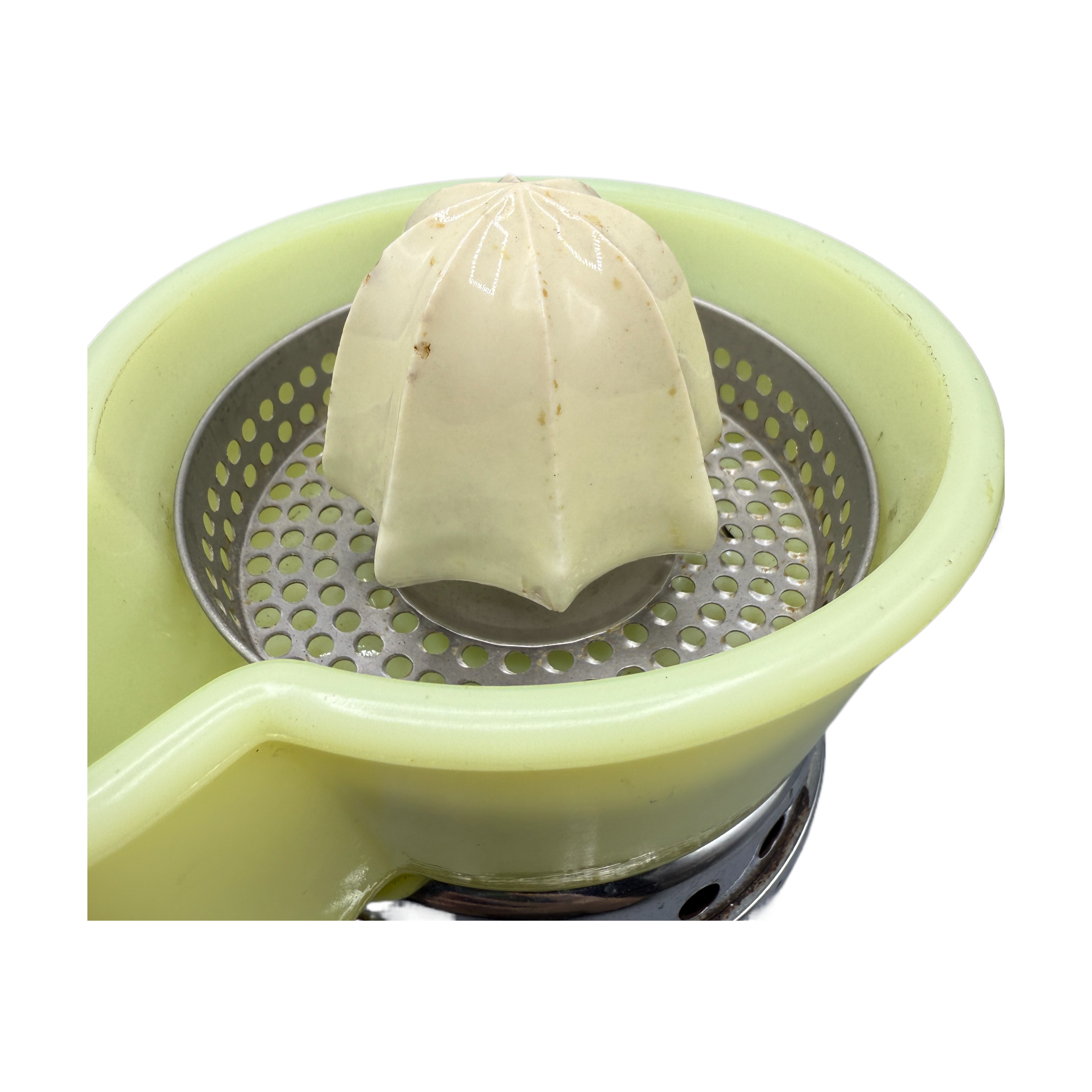 Vintage Art Deco Uranium Glass Sunkist Juicit Juicer