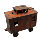 Antique Wilkins Cast Iron Toy Train with Engine and 4 Cars