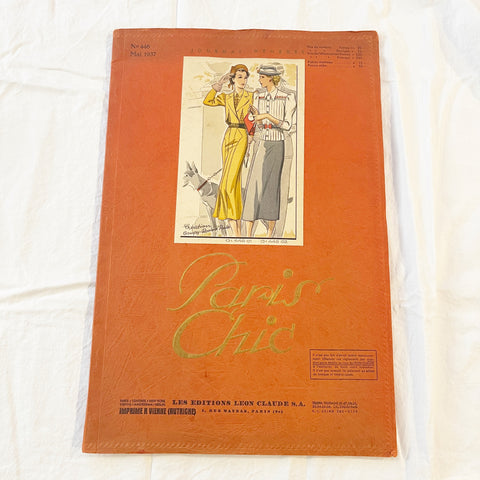 Rare Vintage May 1937 #446 Paris Chic Leon Claude Magazine