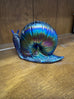 Vintage Carnival Glass Blue Cobalt Fenton Snail Figurine