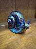 Vintage Carnival Glass Blue Cobalt Fenton Snail Figurine