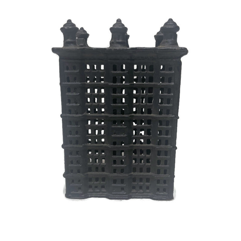 Cast Iron Metal Building Coin Bank