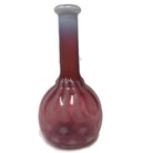 Antique Cranberry Glass Opalescent Stars & Stripes Barber Bottle.