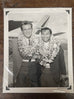 Vintage 1960 Promo Photograph United Airlines With Hawaiian Eye Stars Robert Conrad & Poncie Ponce