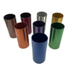 Vintage Multi Color Perma Hues Aluminum Tumblers With Caddy 