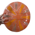 Vintage 1950’s Higgins 12” orange Round Platter