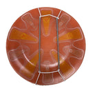 Vintage 1950’s Higgins 12” orange Round Platter