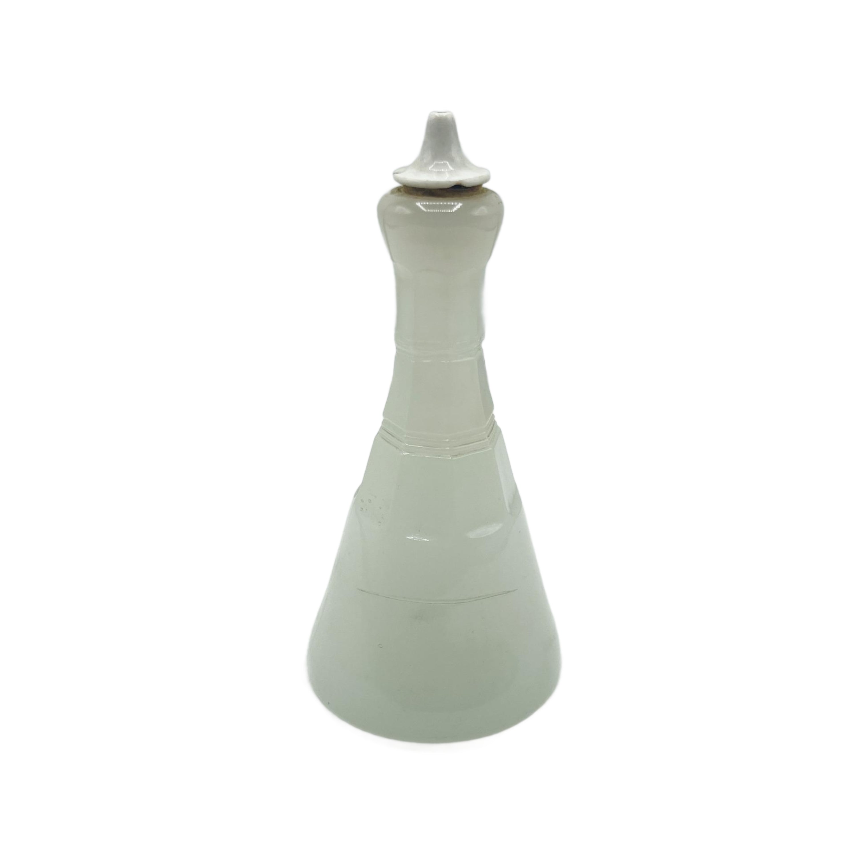Antique Milk Glass Barber Bottle 