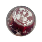Antique Bohemian Glass Ruby to Clear Barber Bottle