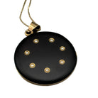 Antique Victorian UNUSED 14K Enamel & Seed Pearl Mourning Locket