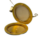 Antique Victorian UNUSED 14K Enamel & Seed Pearl Mourning Locket