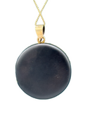 Antique Victorian UNUSED 14K Enamel & Seed Pearl Mourning Locket
