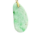 Vintage 14K Yellow Gold Necklace With Carved Jade Pendant