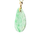 Vintage 14K Yellow Gold Necklace With Carved Jade Pendant