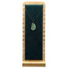 Vintage 14K Yellow Gold Necklace With Carved Jade Pendant