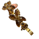 Vintage Juliana D & E Amber Rhinestone Bracelet