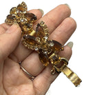 Vintage Juliana D & E Amber Rhinestone Bracelet